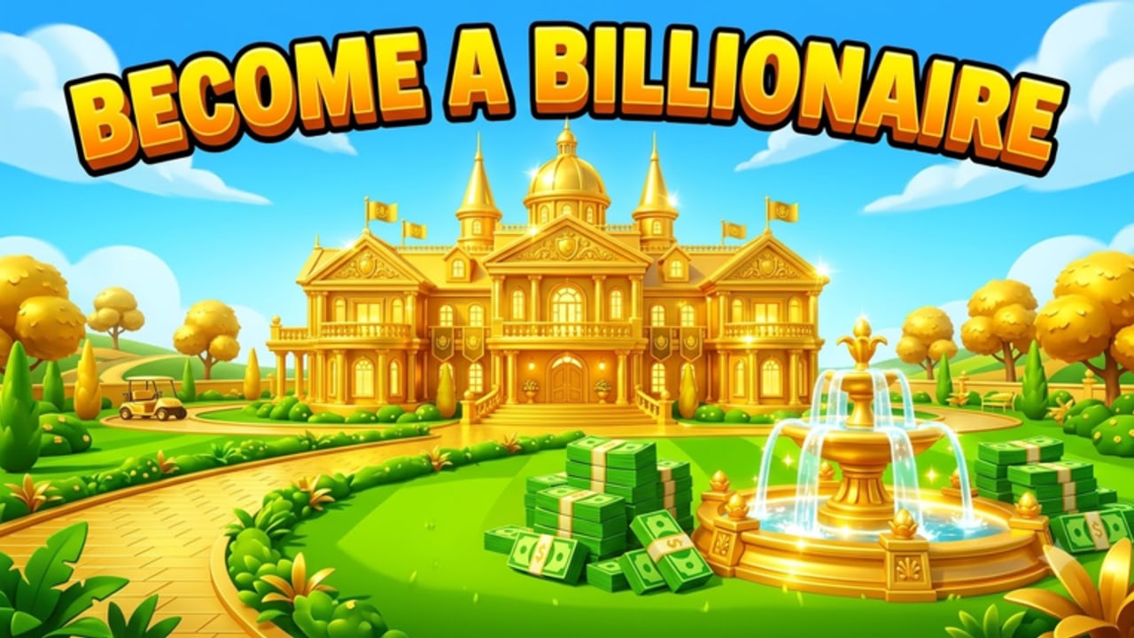 Golden City Stadt-Villa und Skyline aus Golden Builder Tycoon auf Roblox